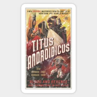 The Outer Worlds Titus Androidicus Poster Sticker